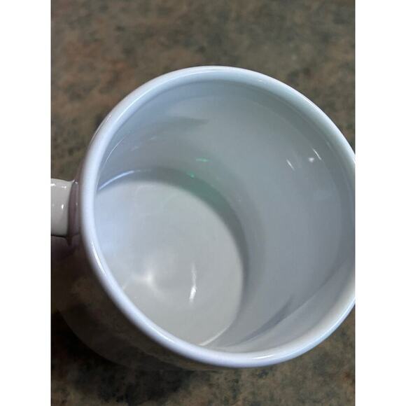 Sketch Stick Figure Smiley Girl Coffee Tea Mug Xochi With Open Arms 3.75" White - Picture 5 of 7